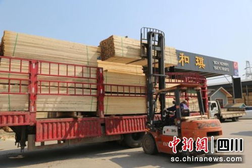 成都青白江国际木材交易中心国外采购力度大 每月200多个集装箱